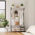 Versatile Freestanding Clothes Rack - Home Wardrobe Organizer for Efficient Storage - Durable Standalone Garment Rack