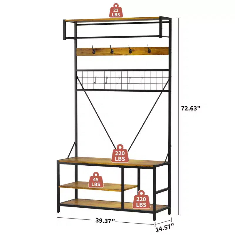 Versatile Freestanding Clothes Rack - Home Wardrobe Organizer for Efficient Storage - Durable Standalone Garment Rack
