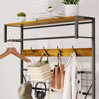 Versatile Freestanding Clothes Rack - Home Wardrobe Organizer for Efficient Storage - Durable Standalone Garment Rack