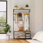 Versatile Freestanding Clothes Rack - Home Wardrobe Organizer for Efficient Storage - Durable Standalone Garment Rack