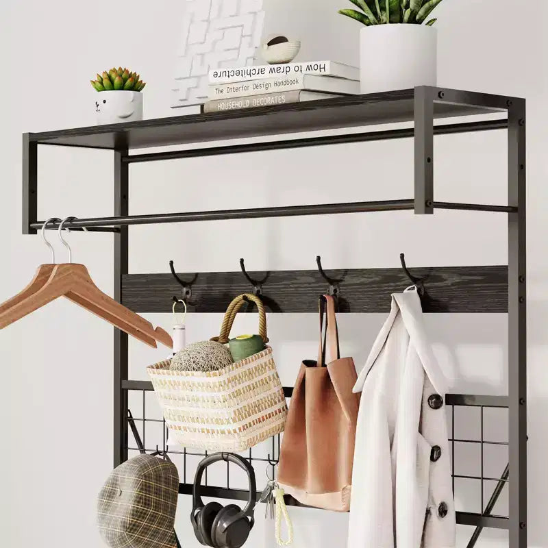 Versatile Freestanding Clothes Rack - Home Wardrobe Organizer for Efficient Storage - Durable Standalone Garment Rack