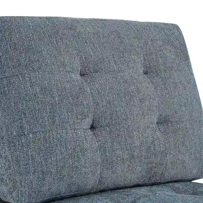 Canapé modulable combiné à faire soi-même avec rangement intégré et incrustations en clous de cuivre