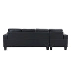 Moderno divano componibile a L a 4 posti con chaise longue
