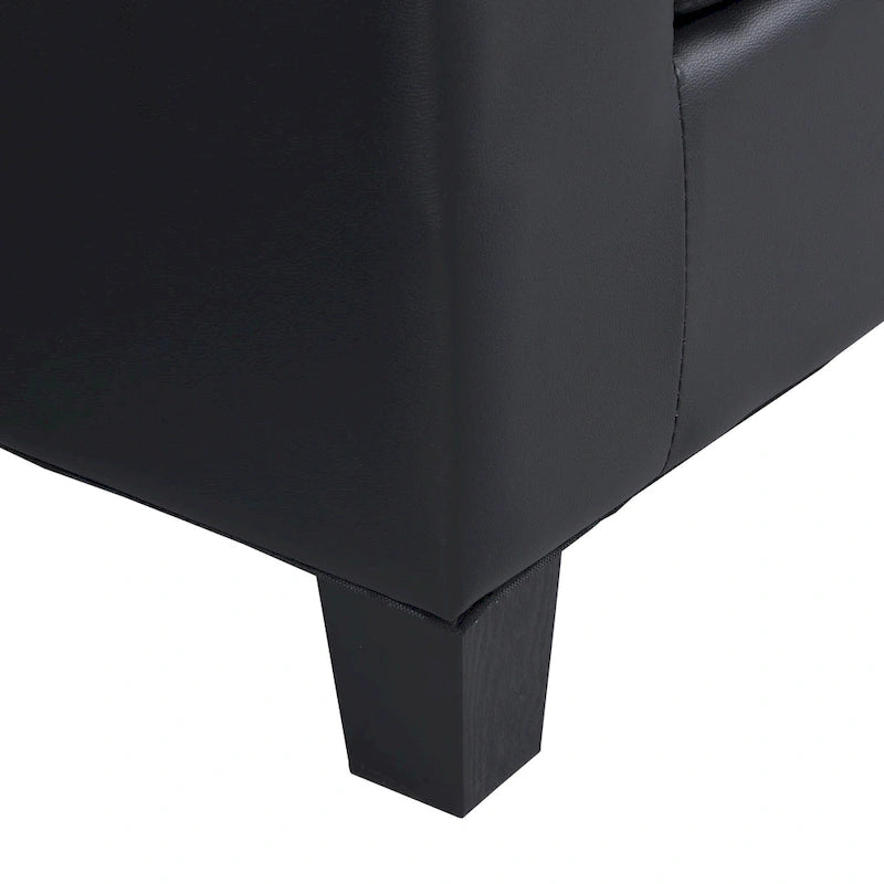 Moderno divano componibile a L a 4 posti con chaise longue