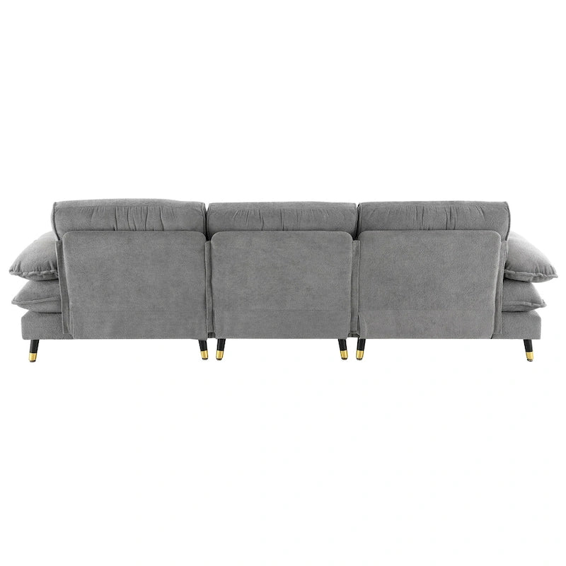 Canapé d'angle convertible en L