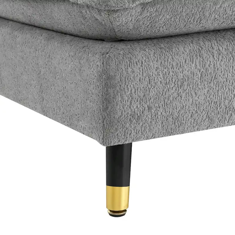 Canapé d'angle convertible en L