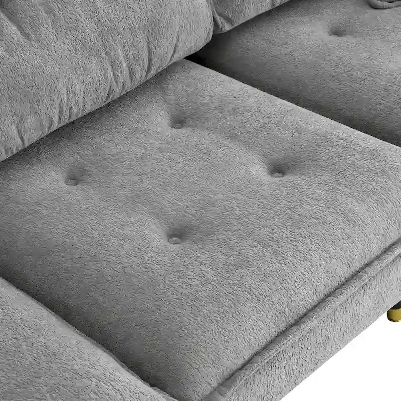 Canapé d'angle convertible en L