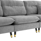 Canapé d'angle convertible en L