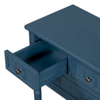 Consolle con 3 cassetti e ripiano inferiore