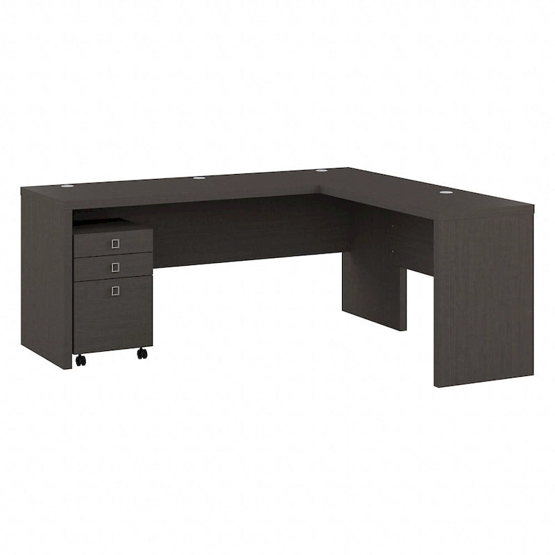 Scrivania angolare da 72" con mobile schedario a 3 cassetti