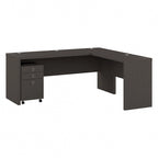 Scrivania angolare da 72" con mobile schedario a 3 cassetti