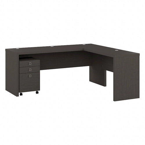 Scrivania angolare da 72" con mobile schedario a 3 cassetti