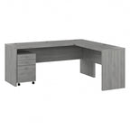 Scrivania angolare da 72" con mobile schedario a 3 cassetti