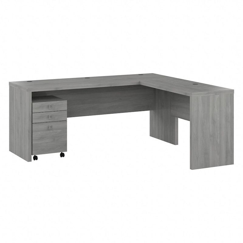 Scrivania angolare da 72" con mobile schedario a 3 cassetti