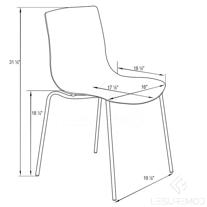 Sedia da pranzo in acrilico con gambe cromate, sedia laterale moderna con design a increspature d'acqua