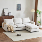 Christopher Knight Home - Canapé d'angle modulaire moderne en tissu Evelyn