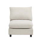 Christopher Knight Home - Canapé d'angle modulaire moderne en tissu Evelyn