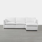 Divano Modulare Sezionale a L Cypress con Pouf