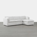 Divano Modulare Sezionale a L Cypress con Pouf