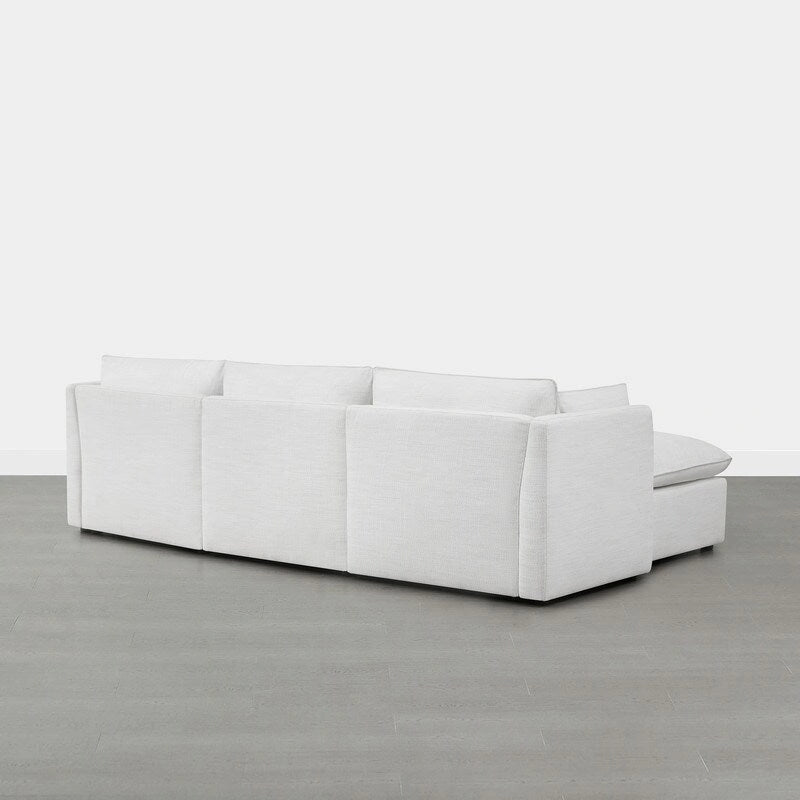 Divano Modulare Sezionale a L Cypress con Pouf