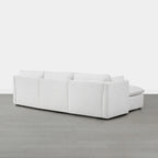 Divano Modulare Sezionale a L Cypress con Pouf