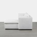 Divano Modulare Sezionale a L Cypress con Pouf