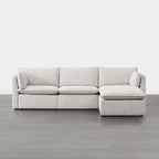 Divano Modulare Sezionale a L Cypress con Pouf