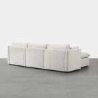 Divano Modulare Sezionale a L Cypress con Pouf