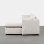 Divano Modulare Sezionale a L Cypress con Pouf