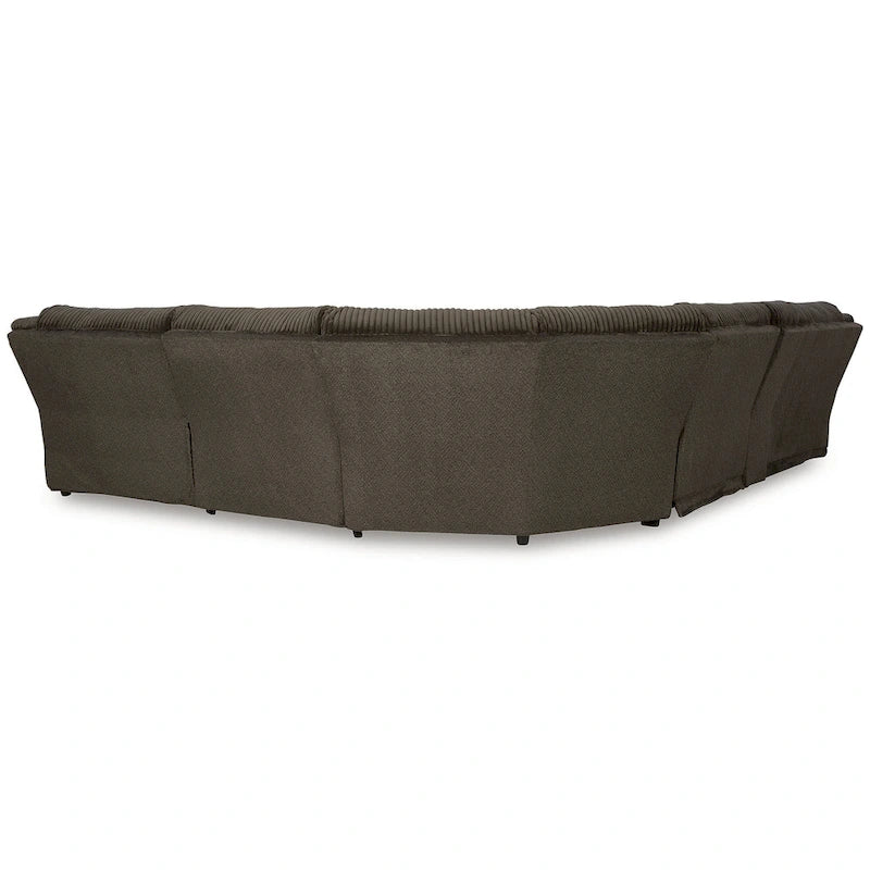 Signature Design by Ashley Top Tier Brown Divano sezionale reclinabile a 6 posti con chaise longue - 147W x 134D x 41H