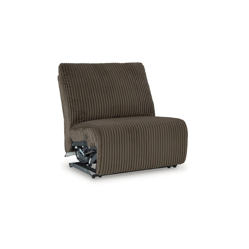 Signature Design by Ashley Top Tier Brown Divano sezionale reclinabile a 6 posti con chaise longue - 147W x 134D x 41H