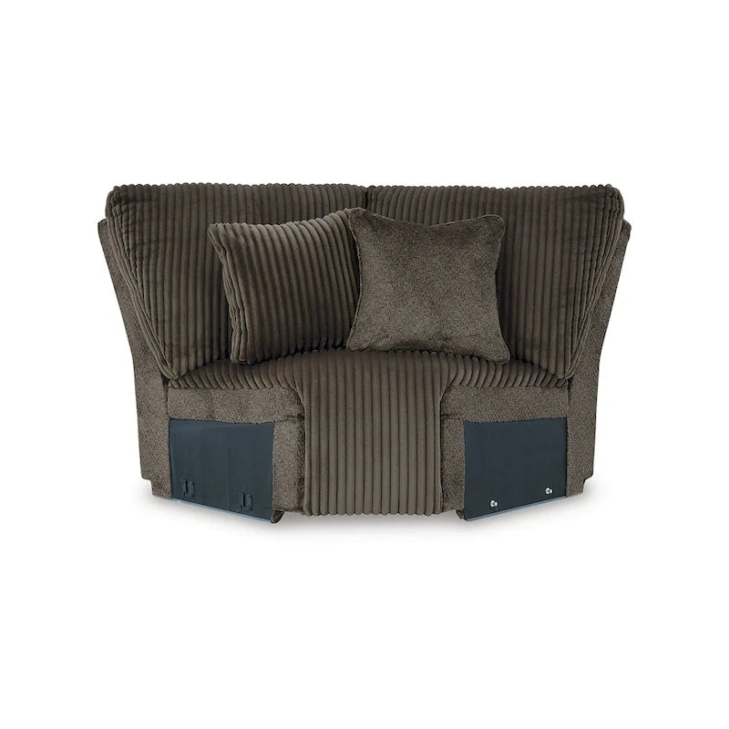 Signature Design by Ashley Top Tier Brown Divano sezionale reclinabile a 6 posti con chaise longue - 147W x 134D x 41H