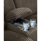 Signature Design by Ashley Top Tier Brown Divano sezionale reclinabile a 6 posti con chaise longue - 147W x 134D x 41H