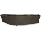 Signature Design by Ashley Top Tier Brown Divano sezionale reclinabile a 6 posti con chaise longue - 147W x 134D x 41H