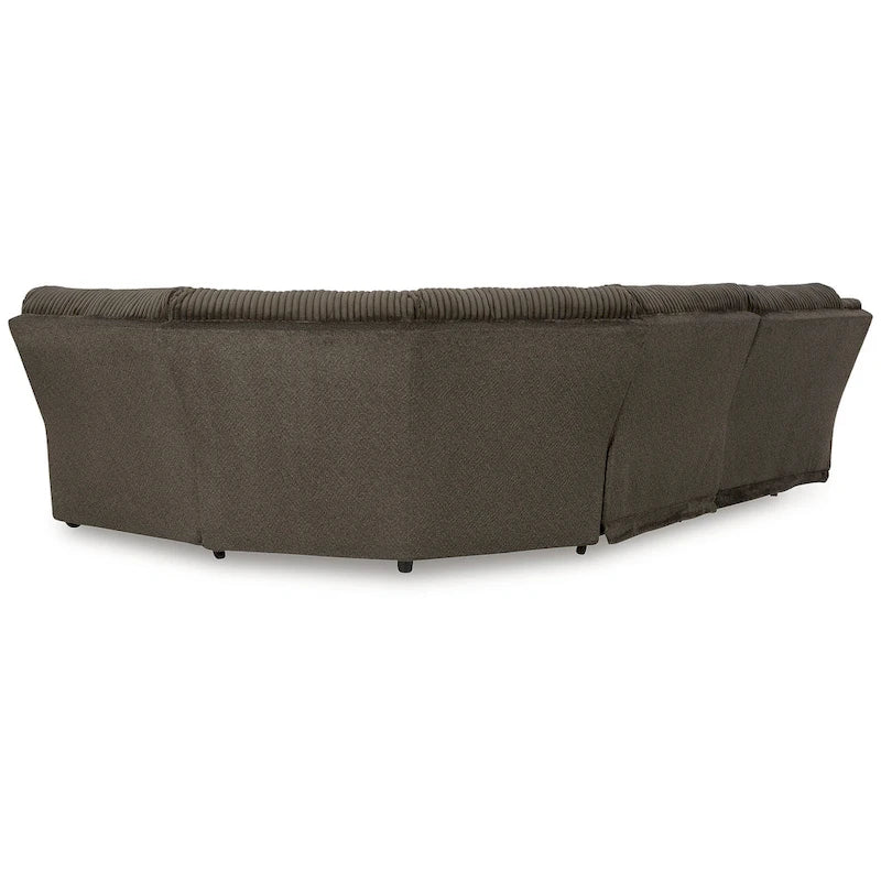 Divano componibile reclinabile Signature Design by Ashley Top Tier marrone a 5 pezzi - 134 larghezza x 134 profondità x 41 altezza