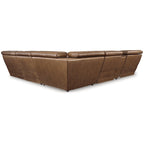 Signature Design by Ashley Temmpton Divano componibile reclinabile elettrico a 6 pezzi marrone medio - 124W x 110D x 34H