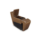 Signature Design by Ashley Temmpton Divano componibile reclinabile elettrico a 6 pezzi marrone medio - 124W x 110D x 34H