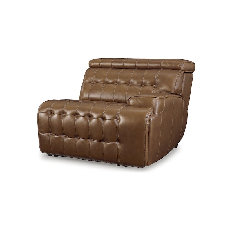 Signature Design by Ashley Temmpton Divano componibile reclinabile elettrico a 6 pezzi marrone medio - 124W x 110D x 34H