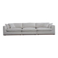 Divano modulare NADAAL STUDIOS Rio con base in legno di caucciù - 136,2L x 41P x 23,6A