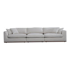 Divano modulare NADAAL STUDIOS Rio con base in legno di caucciù - 136,2L x 41P x 23,6A