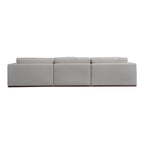 Divano modulare NADAAL STUDIOS Rio con base in legno di caucciù - 136,2L x 41P x 23,6A