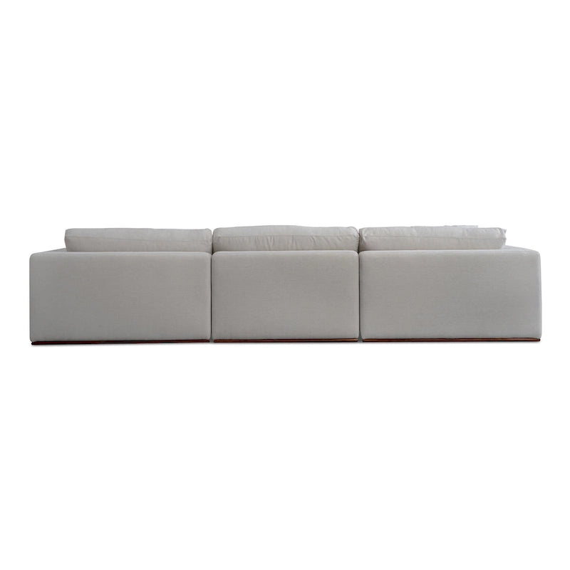 Divano modulare NADAAL STUDIOS Rio con base in legno di caucciù - 136,2L x 41P x 23,6A