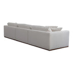 Divano modulare NADAAL STUDIOS Rio con base in legno di caucciù - 136,2L x 41P x 23,6A