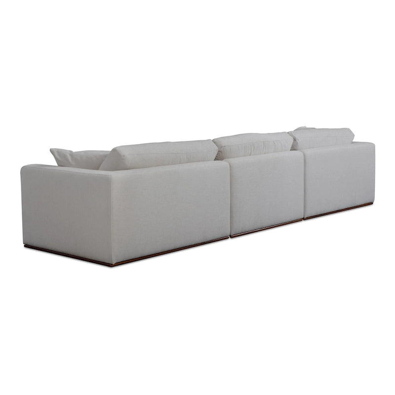 Divano modulare NADAAL STUDIOS Rio con base in legno di caucciù - 136,2L x 41P x 23,6A