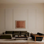 Divano modulare NADAAL STUDIOS Rio con base in legno di caucciù - 136,2L x 41P x 23,6A
