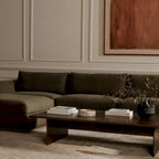 Divano modulare NADAAL STUDIOS Rio con base in legno di caucciù - 136,2L x 41P x 23,6A