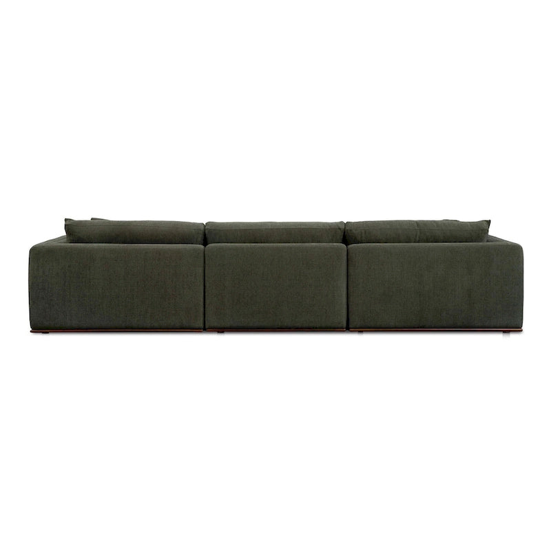 Divano modulare NADAAL STUDIOS Rio con base in legno di caucciù - 136,2L x 41P x 23,6A