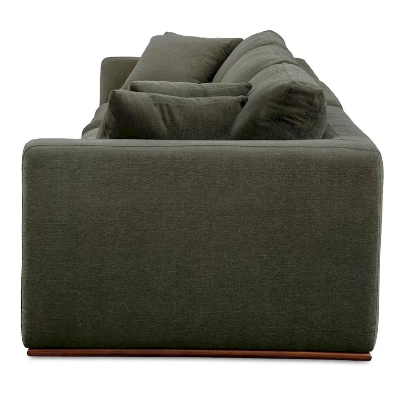 Divano modulare NADAAL STUDIOS Rio con base in legno di caucciù - 136,2L x 41P x 23,6A