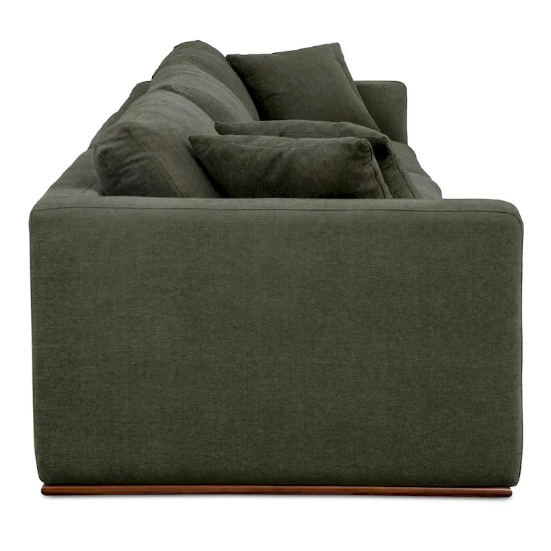 Divano modulare NADAAL STUDIOS Rio con base in legno di caucciù - 136,2L x 41P x 23,6A