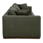 Divano modulare NADAAL STUDIOS Rio con base in legno di caucciù - 136,2L x 41P x 23,6A